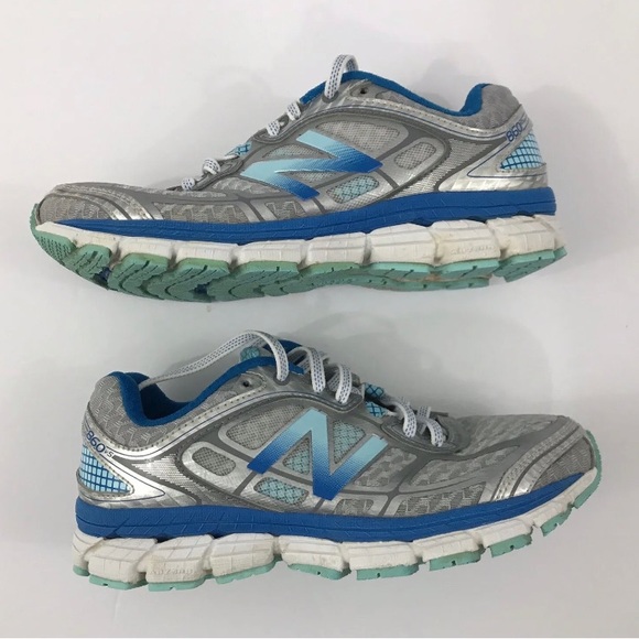 New Balance 860v5 Stability Women Silver Blue Running Shoes W860SB5 Size US 6.5D - Picture 6 of 10